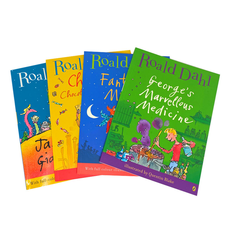 Roald Dahl illustrated 4 Books Set Story Collection George's Marvellous Medicine
