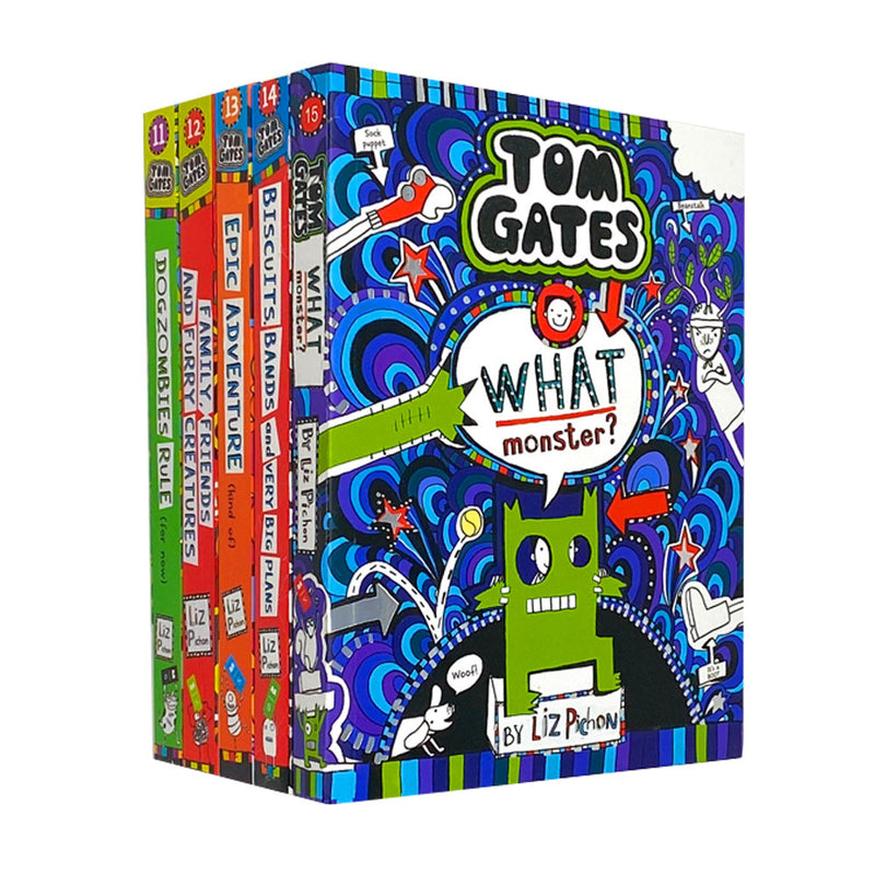 Tom Gates 5 Books Collection Set (Series 3: 11-15) by Liz Pichon | Children's Humor, Fun Fiction, Young Readers, Educational, Popular Kids Series