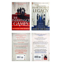 Photo of The Inheritance Games 2 Book Set Covers and Blurbs by Jennifer Lynn Barnes on a White Background