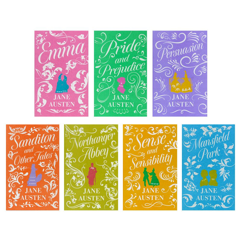 Jane Austen: The Complete 7 Books Hardcover Books Boxed Set (Emma, Pride and Prejudice, Persuasion, Sanditon and Other Tales, Northanger Abbey, Sense and Sensibility & Mansfield)