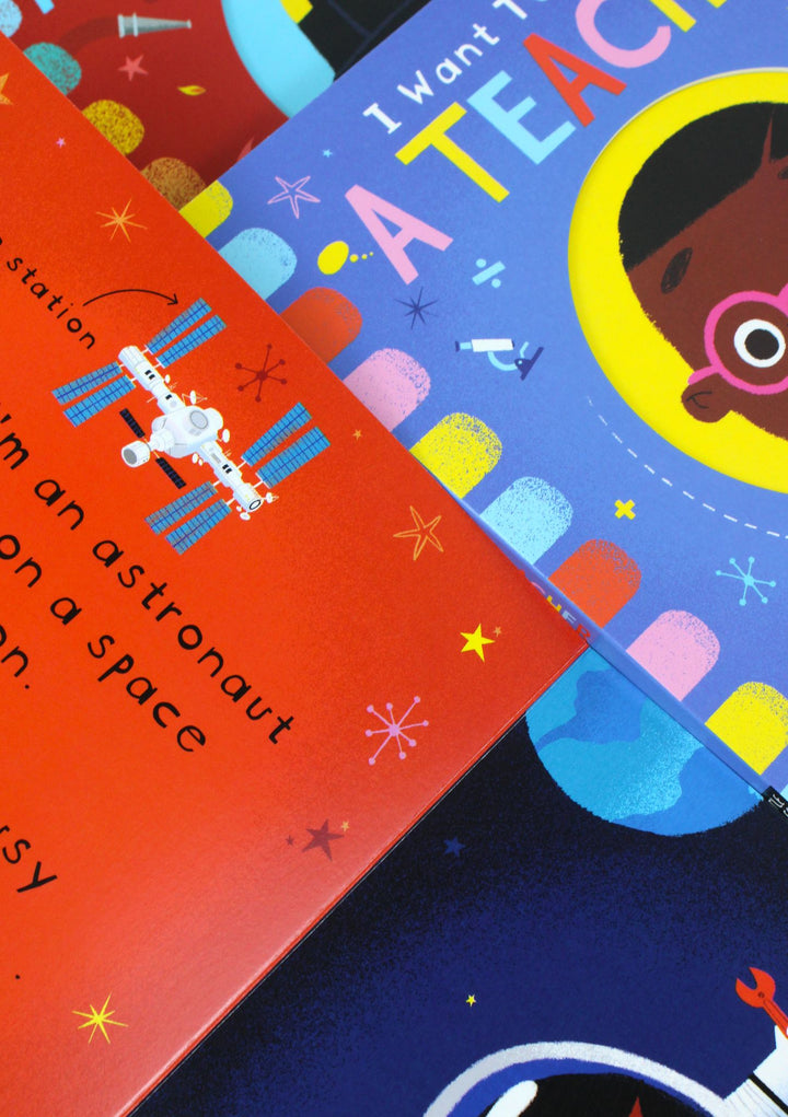 I Want To Be A.. Early Career Books for Curious Minds – 4 Book Children's Set by Richard Merritt | Educational, Interactive Stories with Mirror Ending