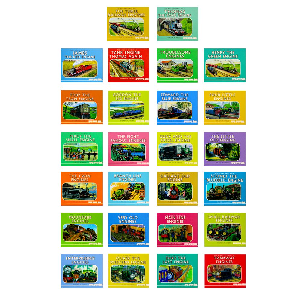 Thomas the Tank Engine Railway Series – 26-Book Boxed Set by W. Awdry | Classic train stories, adventures, read-aloud, gift set for ages 6+