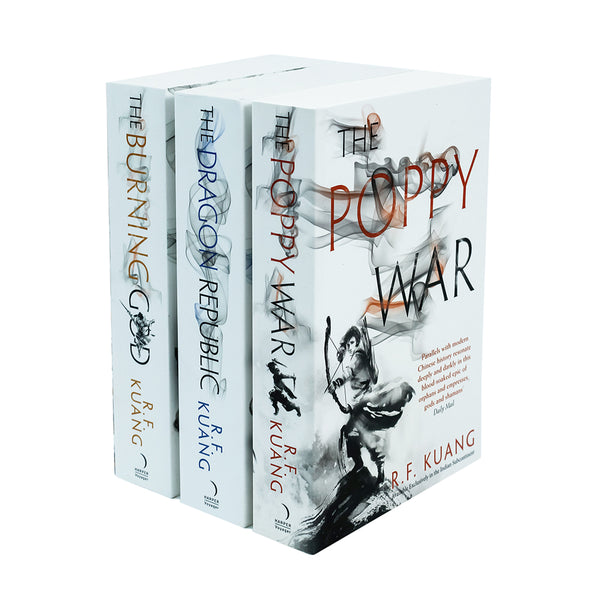 Poppy War Series 3 Books Collection Set By R.F. Kuang (The Poppy War, The Dragon Republic, The Burning God)
