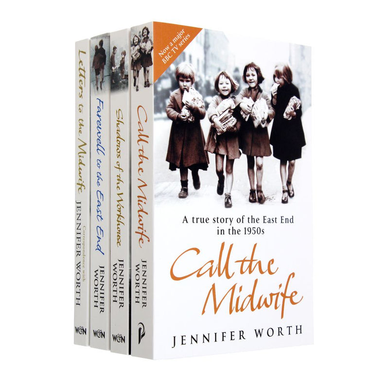 Call the Midwife Series 4-Book Set by Jennifer Worth | Historical Fiction Collection on Midwifery, Nursing, Life Stories & Drama – Paperback Pack