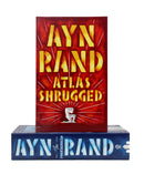 Photo of the Fountainhead/Atlas Shrugged Box Set by Ayn Rand on a White Background