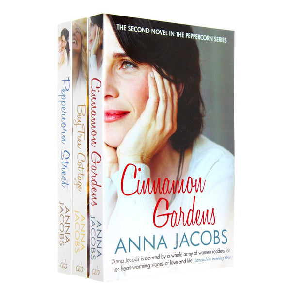 Anna Jacobs Collection Peppercorn Series 3 Books Set Peppercorn Street , Cinnamon Gardens ,Bay Tree Cottage