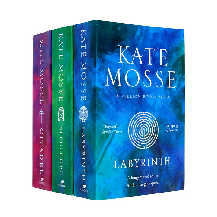 Kate Mosse Trilogy 3-Book Collection – Sepulchre, Citadel & Labyrinth | Historical Fiction Series with Mystery, Adventure, Bestseller Novels