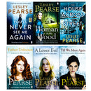 Lesley Pearse 6 Books Collection Set (You'll Never, The Woman in the Wood, The House Across, Father Unknown, A Lesser, Till We Meet)