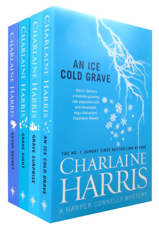Harper Connelly Series Books 1 - 4 Collection Set by Charlaine Harris (Grave Sight, Grave Surprise, An Ice Cold Grave & Grave Secret)