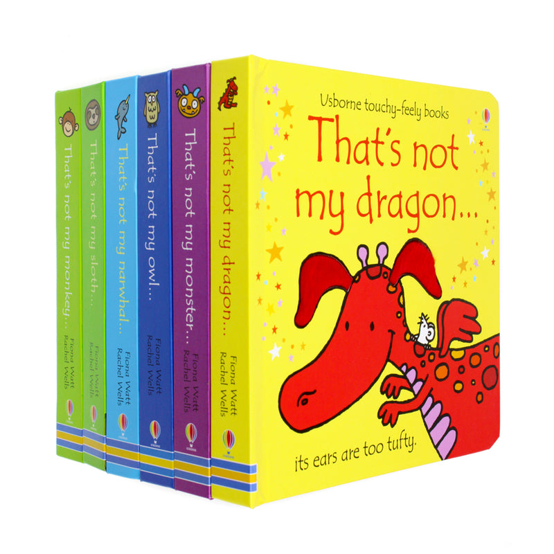 Photo of That's Not My 6 Book Collection by Fiona Watt and Rachel Wells on a White Background