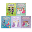 Usborne Sticker Dolly Dressing 5 Books Set Collection, Halloween, Princesses....