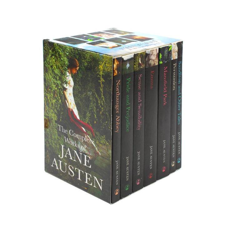 Jane Austen 7-Book Box Set | Classic Romance & British Literature Collection | Includes Pride & Prejudice, Emma, Sense & Sensibility & More