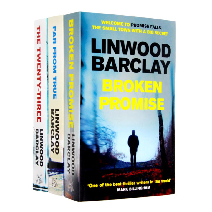 Promise Falls Trilogy – 3 Book Set by Linwood Barclay (Broken Promise, Far From True, The Twenty-Three) | Mystery, crime, suspense, bestseller