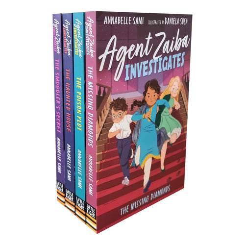 Agent Zaiba Investigates Series 4 Books Collection Set (The Missing Diamonds, The Poison Plot, The Haunted House & The Smuggler's Secret)