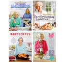 Mary Berry Cookbook Collection 4 Book Bundle (The Complete Aga Cookbook, Cook Now,Eat Later, Mary Berry's Christmas, Family Sunday Lunches)Hardback