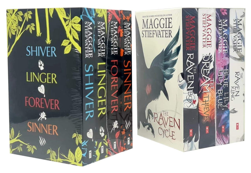 Maggie Stiefvater Collection Wolves of Mercy Falls And Raven Cycle Series 8 Books Set