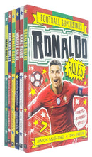 Football Superstars Series 6 Books Collection Set ( Ronaldo, Kane, Mbappe, Neymar, Haaland, Mane) By Simon Mugford & Dan Green