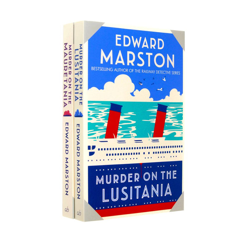 Ocean Liner Mysteries Series 2 Books Collection Set By Edward Marston (Murder on the Lusitania, Murder on the Mauretania)