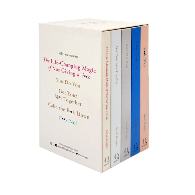 A No F*cks Given Guide Series Books 1 - 5 Collection Box Set by Sarah Knight (The Life-Changing Magic of Not Giving a F*ck