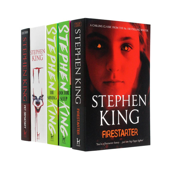 Stephen King 5 Books Collection Set (IT, Pet Sematary, The Shining, Doctor Sleep,  Fire Starter