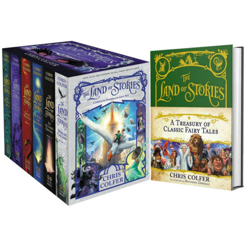 The Land of Stories Series Collection 7 Books Set by Chris Colfer Inc A Treasury of Classic Fairy Tales