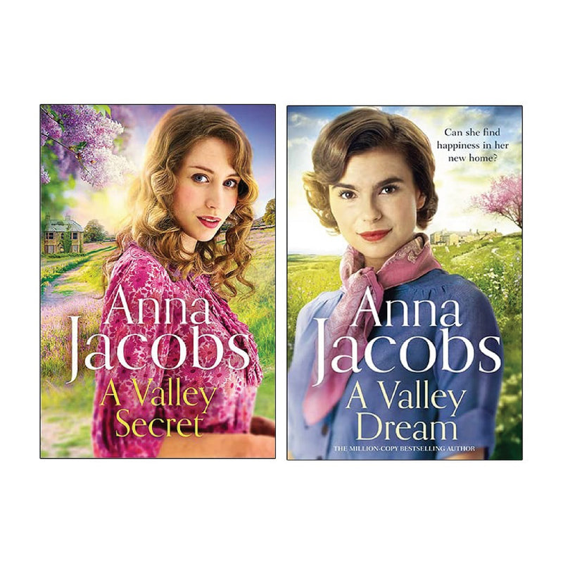Anna Jacobs Backshaw Moss Series 2 Books Collection Set (A Valley Dream, A Valley Secret,)