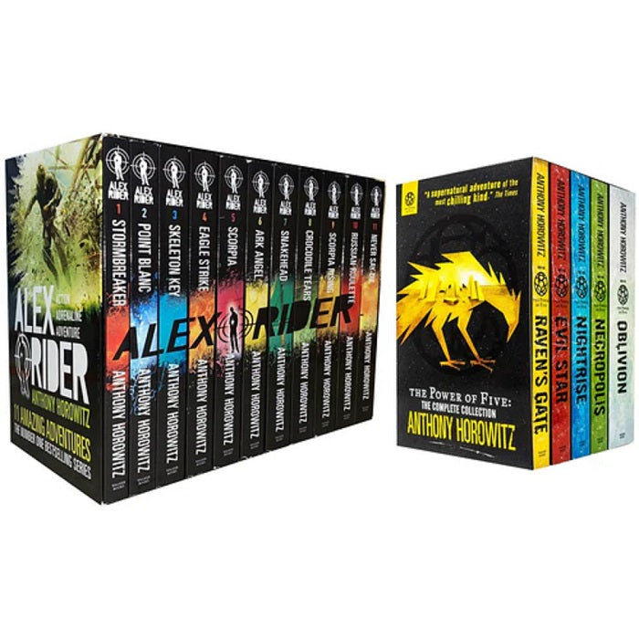 Anthony Horowitz 16 Books Collection Power Of Five And Alex Rider Series Set Pack