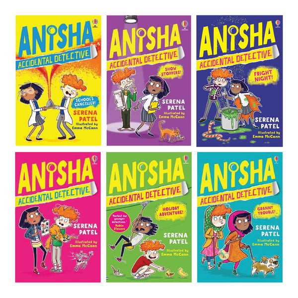 Anisha, Accidental Detective 6 Paperback Book Set | Kids' Mystery Series by Serena Patel | Fun School Stories, Holiday Adventures & Detective Tales!