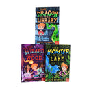 Kit the Wizard The Dragon In The Library Series 3 Books Collection Set Paperback By Louie Stowell