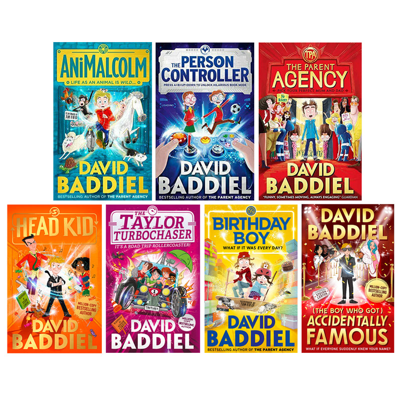 David Baddiel 7-Book Collection Set | Birthday Boy, Taylor Turbochaser, Head Kid & More | Funny Kids Stories, Adventure, Family, Humor & Imagination