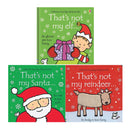 Thats Not My Christmas Collection 3 Books Set By  Fiona Watt (Reindeer, Santa, Elf)