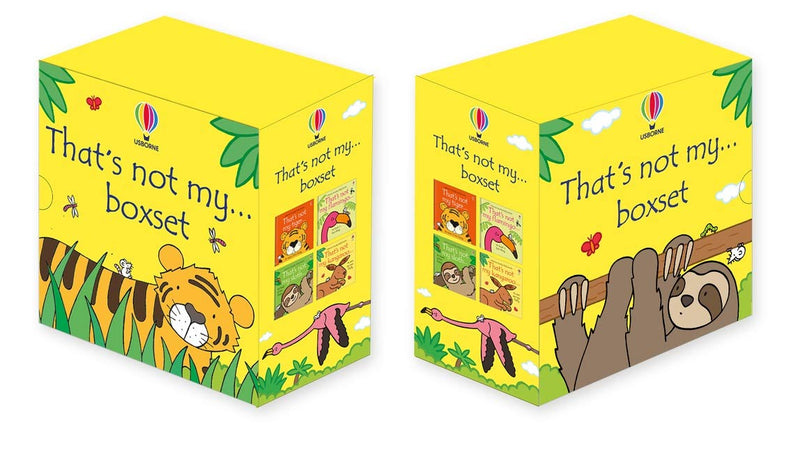 Photo of That's Not My Box Set by Fiona Watt and Rachel Wells on a White Background