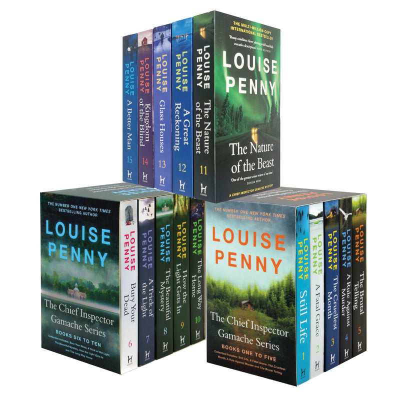 Louise Penny The Chief Inspector Gamache 1 - 15 Books Collection Set (Still Life, Bury your Dead, The Nature of the Beast And Many More!)