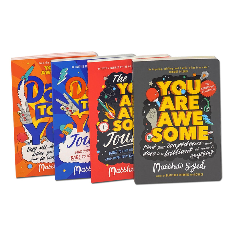 Matthew Syed 4  Books Set Collection Dare to Be You, You Are Awesome, The You Are Awesome