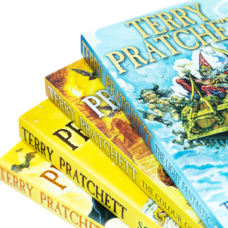 Terry Pratchett 4 Books Collection Set (Light Fantastic,Colour of Magic,Sourcery,Equal Rites)