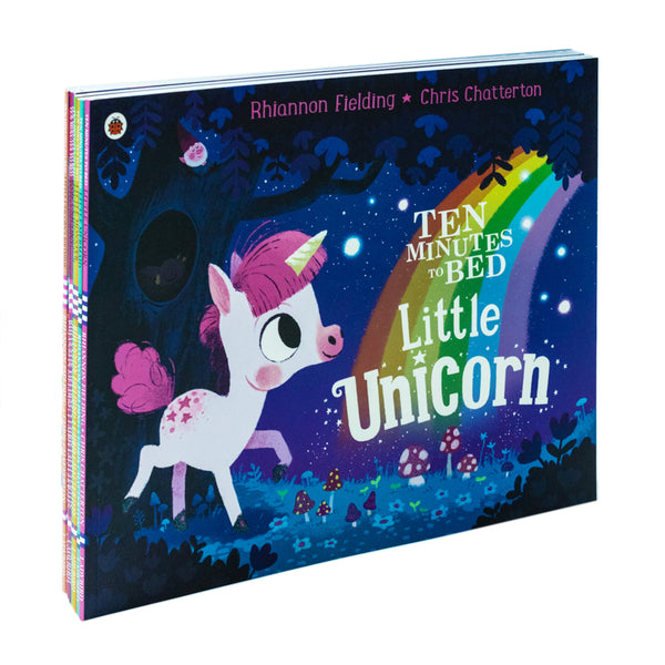 Ten Minutes to Bed Series 8 Books Collection Set By Rhiannon Fielding (Little Unicorn's Birthday,Little Mermaid,Dinosaur, Unicorn's Christmas, Monster, Little Unicorn, Baby Unicorn, Little Dragon)