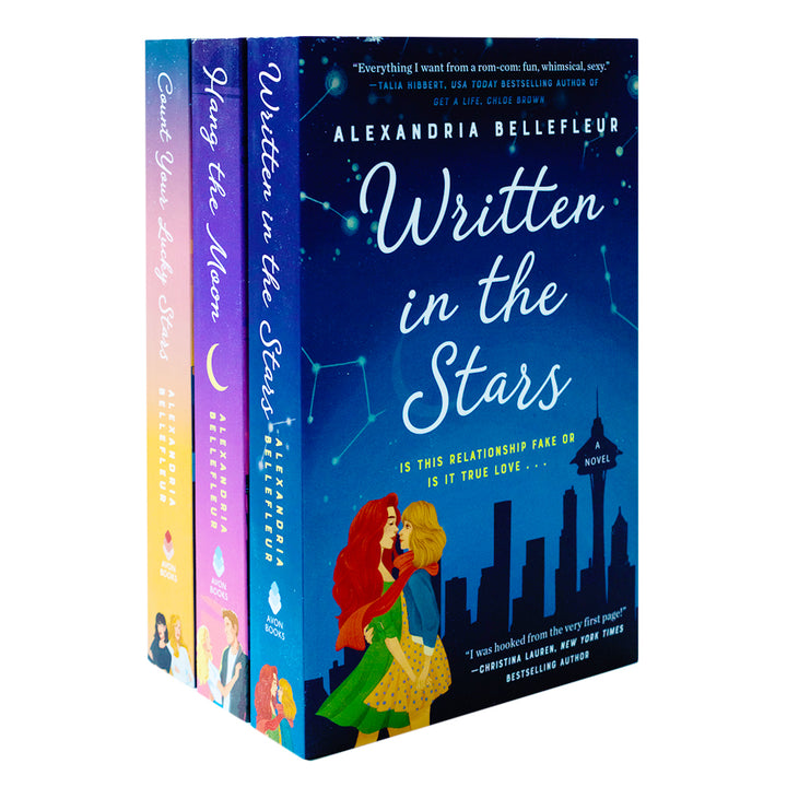 Written in the Stars 3-Book Collection by Alexandria Bellefleur – Includes Hang the Moon, Count Your Lucky Stars & More  – Romance, Love, Emotions