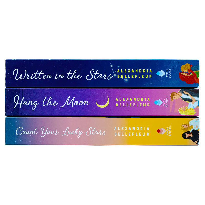 Written in the Stars 3-Book Collection by Alexandria Bellefleur – Includes Hang the Moon, Count Your Lucky Stars & More  – Romance, Love, Emotions