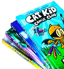 Cat Kid Comic Club Series Collection 4 Books Set By Dav Pilkey (Cat Kid Comic Club, Perspectives, On Purpose, Collaborations)