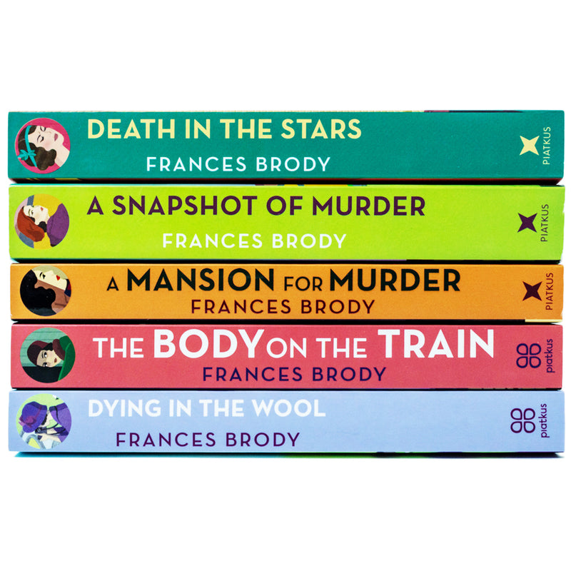 Kate Shackleton Mysteries by Frances Brody 5 Books Collection ( Dying in the Wool, Death in the Stars, A Snapshot of Murder, The Body on the Train, A Mansion for Murder)