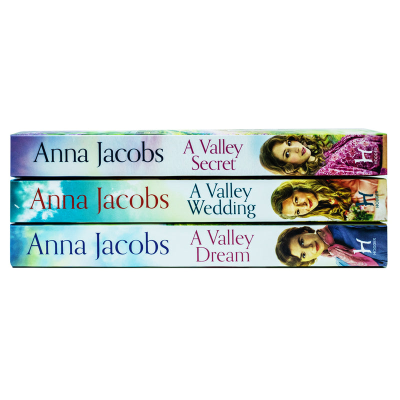 Anna Jacobs Backshaw Moss Series 3 Books Collection Set (A Valley Dream, A Valley Secret, A Valley Wedding)