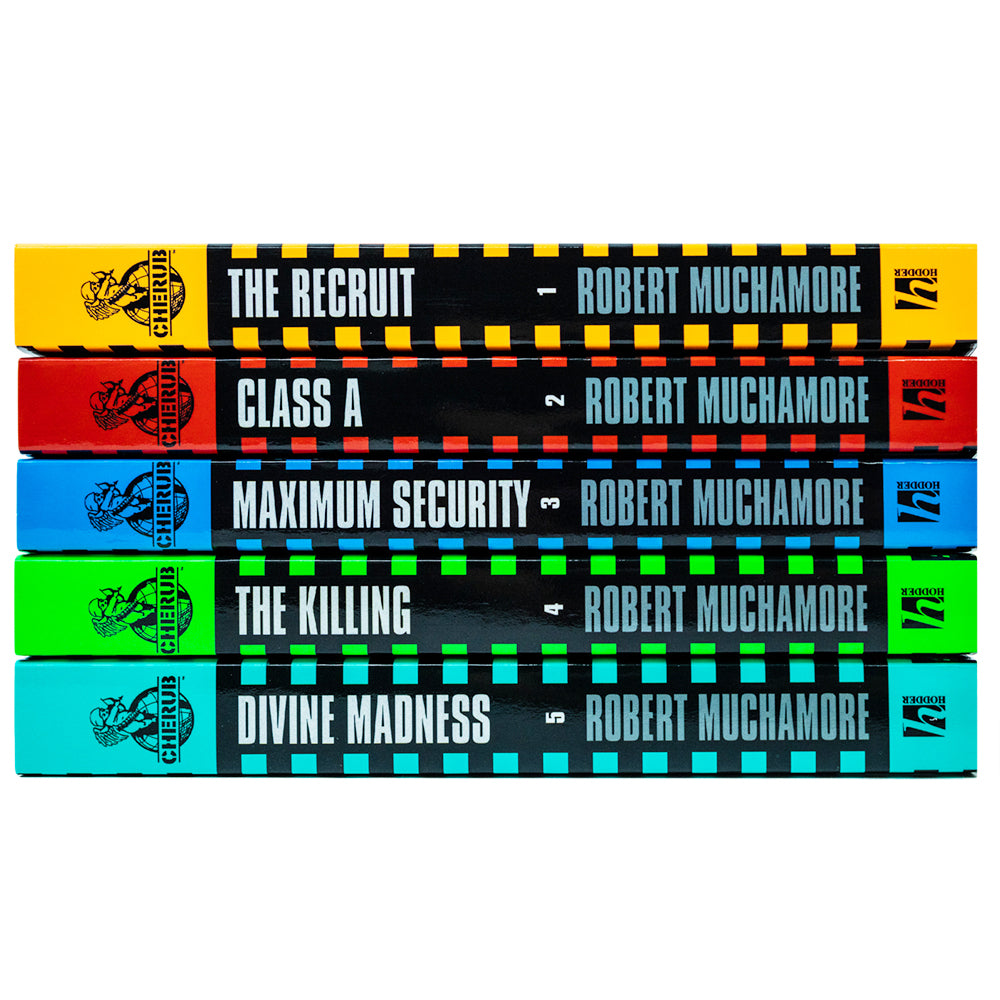 Cherub Series 1 Collection – Robert Muchamore 5 Books Set | The Recruit, Class A | Action-Packed Kids & Young Adult Spy Thrillers, Adventure Fiction