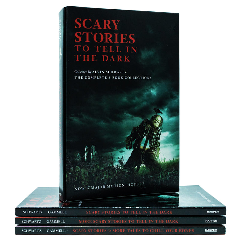Scary Stories to Tell in the Dark by Alvin Schwartz 3 Book Set