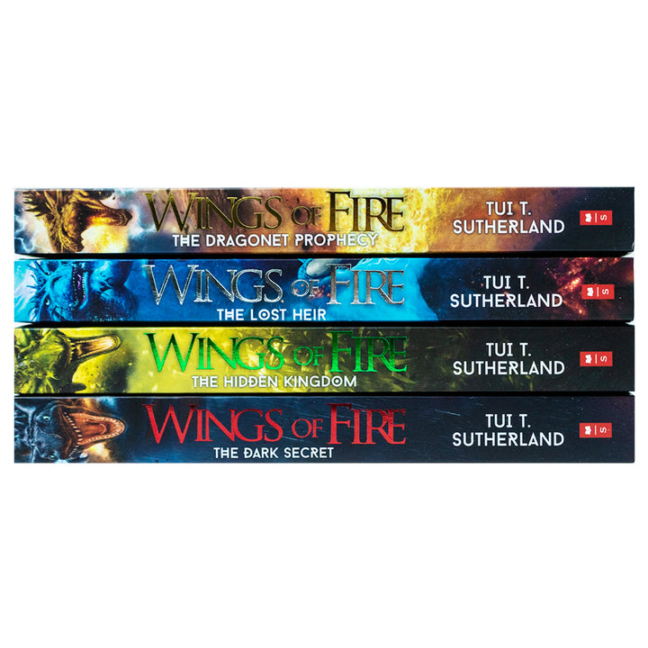 Wings of Fire Series Books 1-4 Collection Set by Tui T. Sutherland | Epic Dragon Fantasy Adventure for Young Readers & Fans of Bestselling Series