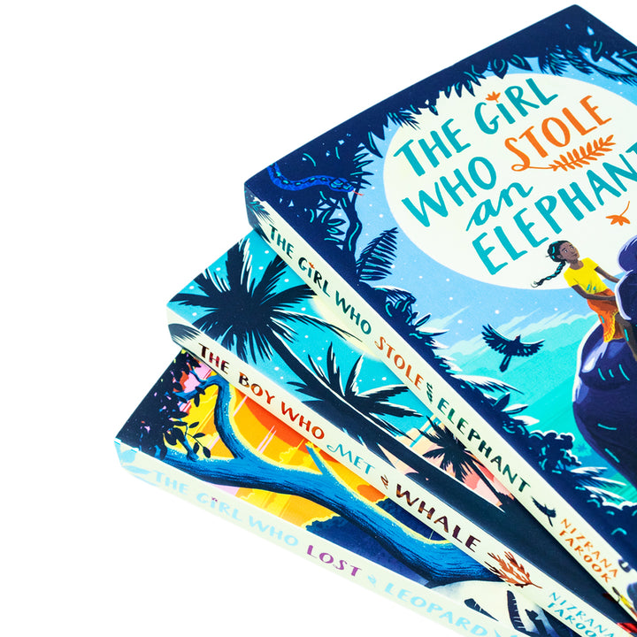 Nizrana Farook 3 Book Adventure Collection Set – The Girl Who Stole an Elephant, The Boy Who Met a Whale & More | Kids’ Fiction, Animals & Fun Tales