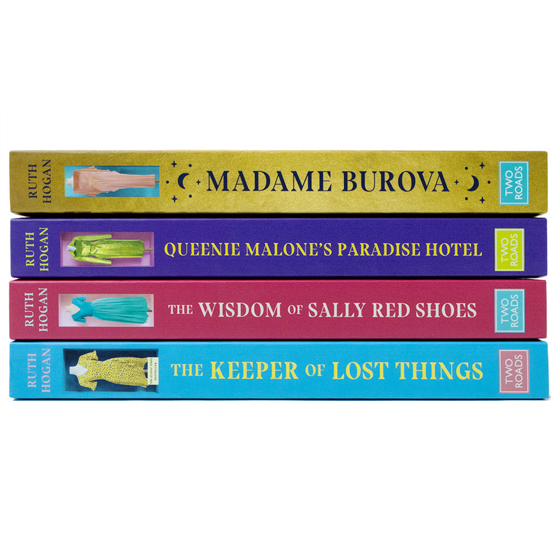 Ruth Hogan 4 Paperback Book Set– The Keeper of Lost Things, Sally Red Shoes, Queenie Malone & Madame Burova| Fiction, novels, storytelling, bestseller
