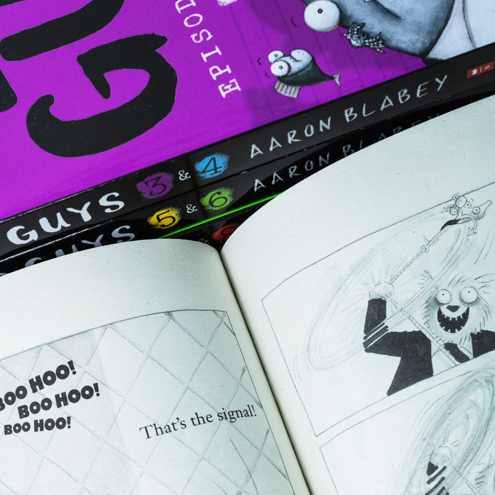 The Bad Guys 4-Book Collection Set (Episodes 1 to 8) by Aaron Blabey – Hilarious Adventure & Comedy Series for Kids with Fun Stories & Illustrations