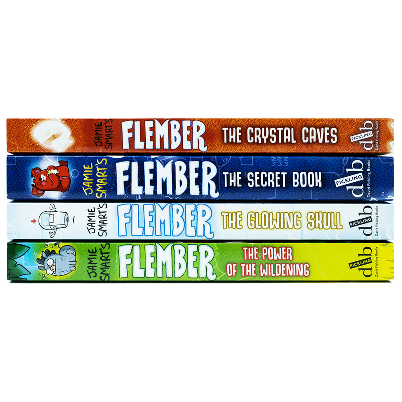 Jamie Smart's Flember Series: 4 Books Set - Fantasy Adventure for Kids 8+ Years with Magic, Humor, Illustrated Stories & Engaging Narratives
