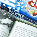 Jamie Smart's Flember Series 4 Books Collection Set (The Glowing Skull, The Secret Book, The Power of the Wildening, The Crystal Caves)