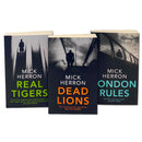 Mick Herron 3 Books Set Collection, Real Tigers, London Rules, Dead Lions